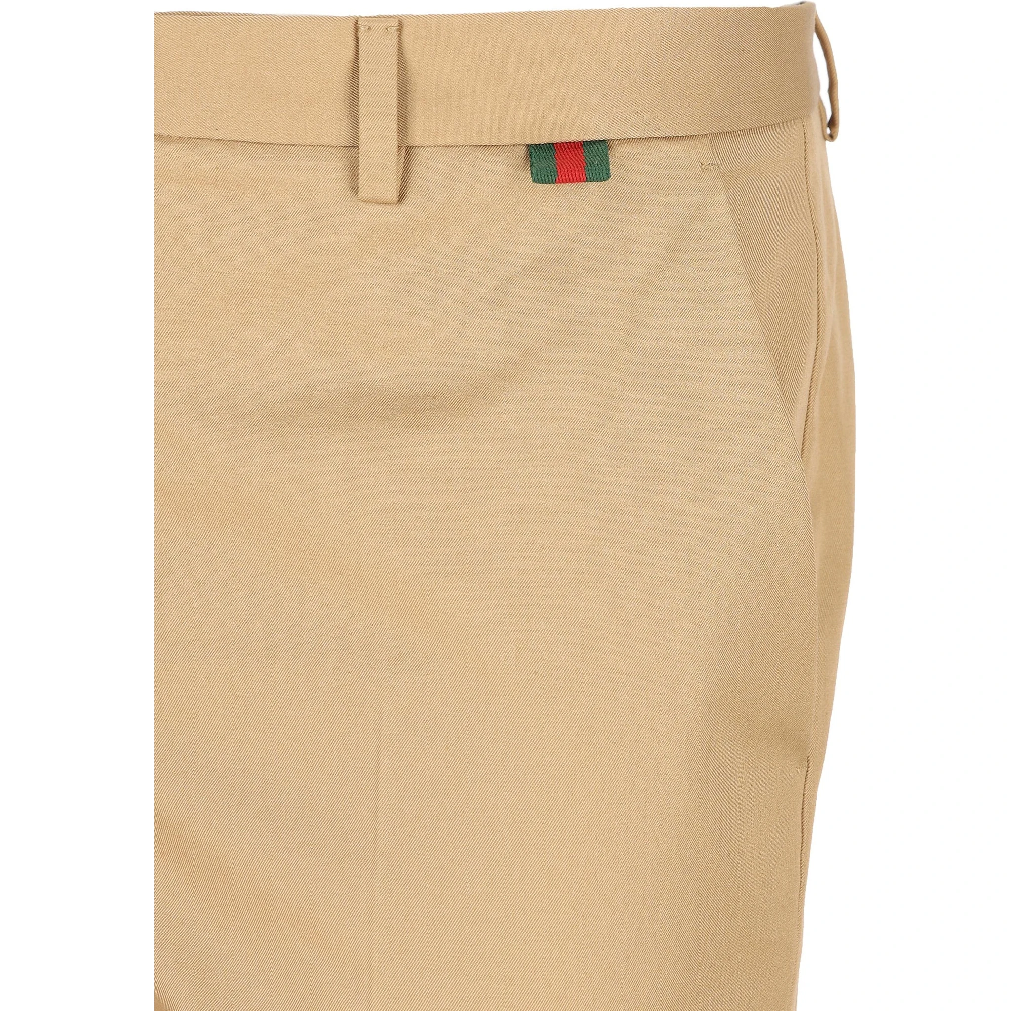 Cotton straight leg jeans