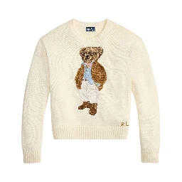 كنزات بولو رالف لورين بيضاء