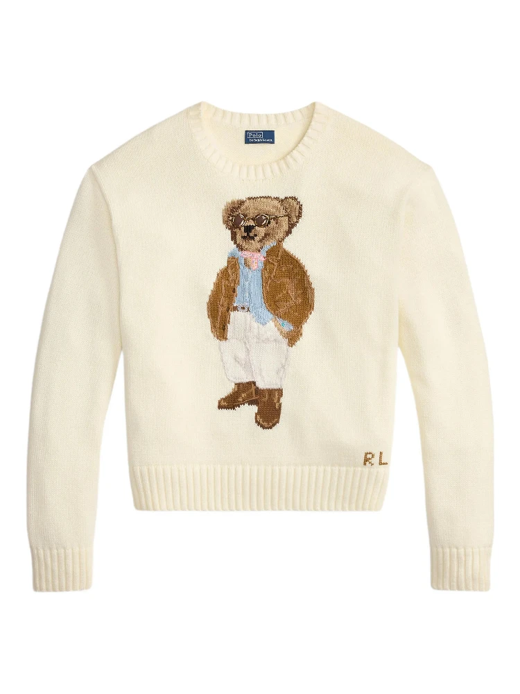 كنزات بولو رالف لورين بيضاء