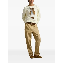 كنزات بولو رالف لورين بيضاء