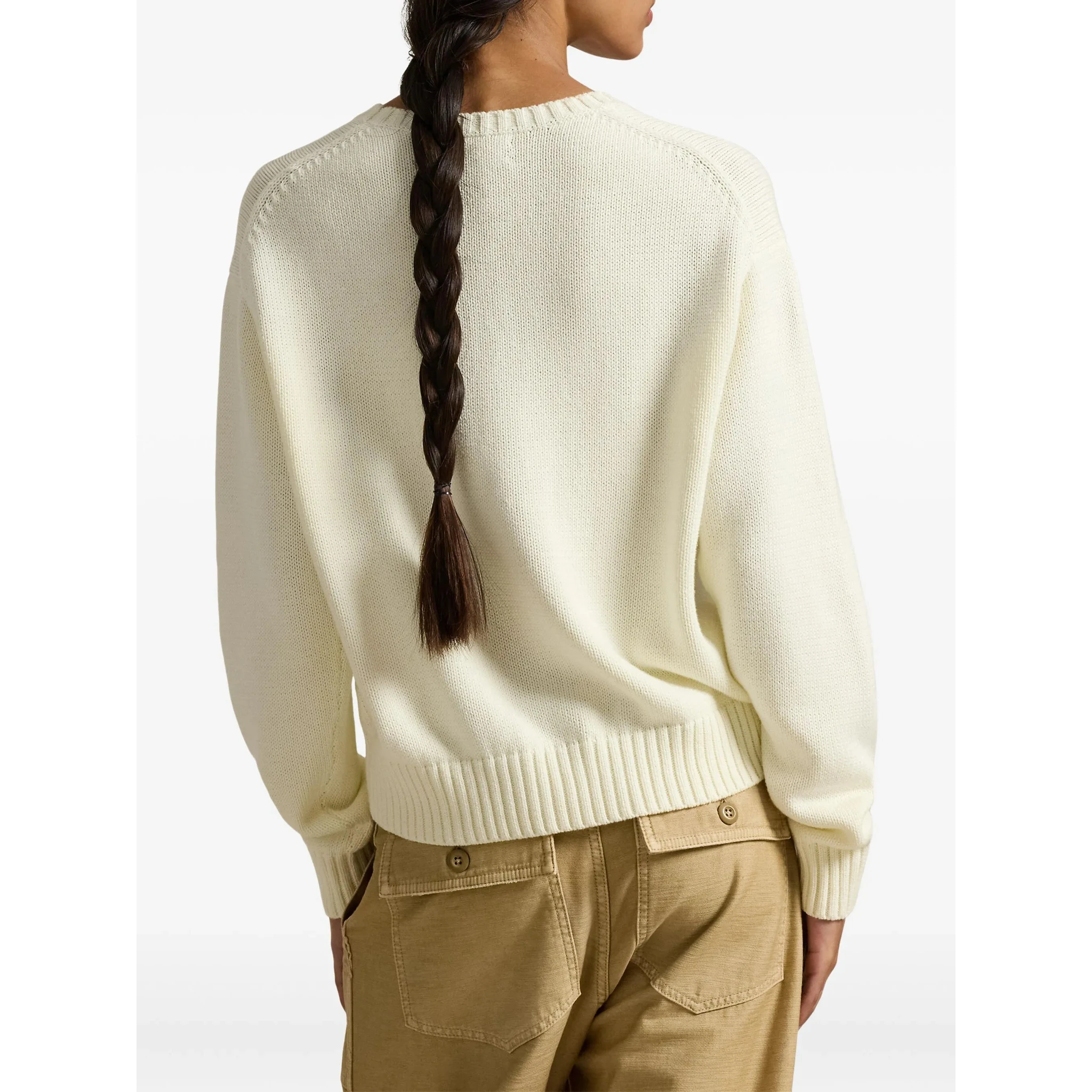 كنزات بولو رالف لورين بيضاء