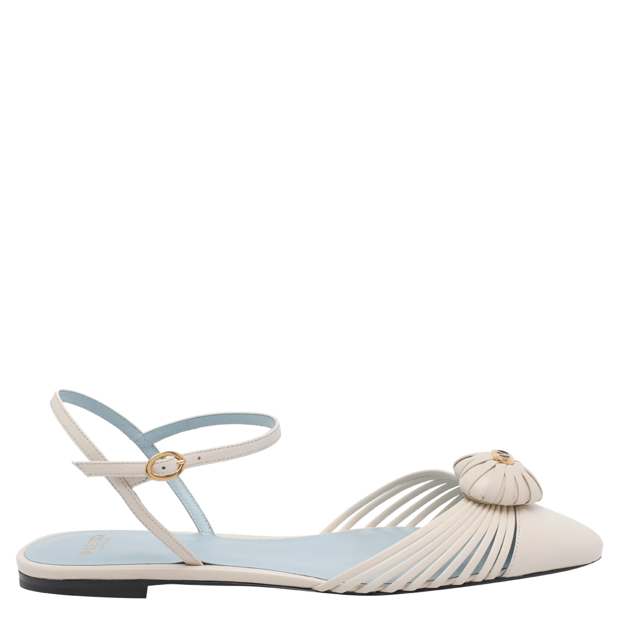 حذاء فالنتينو غارافاني مسطح أبيض