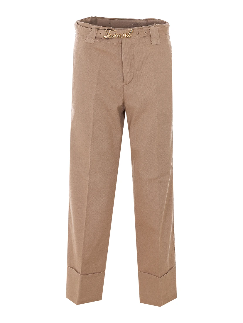 Twin-set Trousers Brown