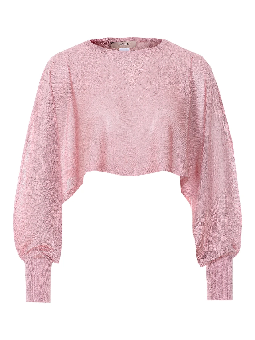 طقم كنزات وردية اللون