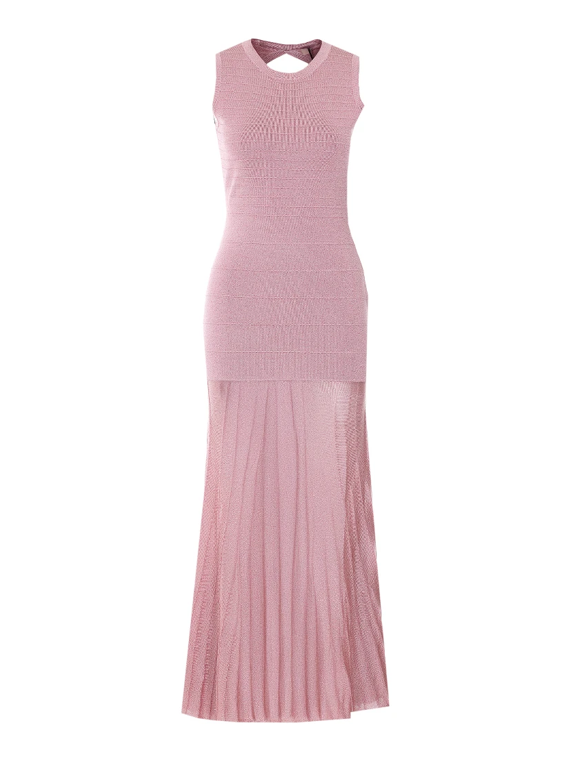 طقم فساتين وردية اللون