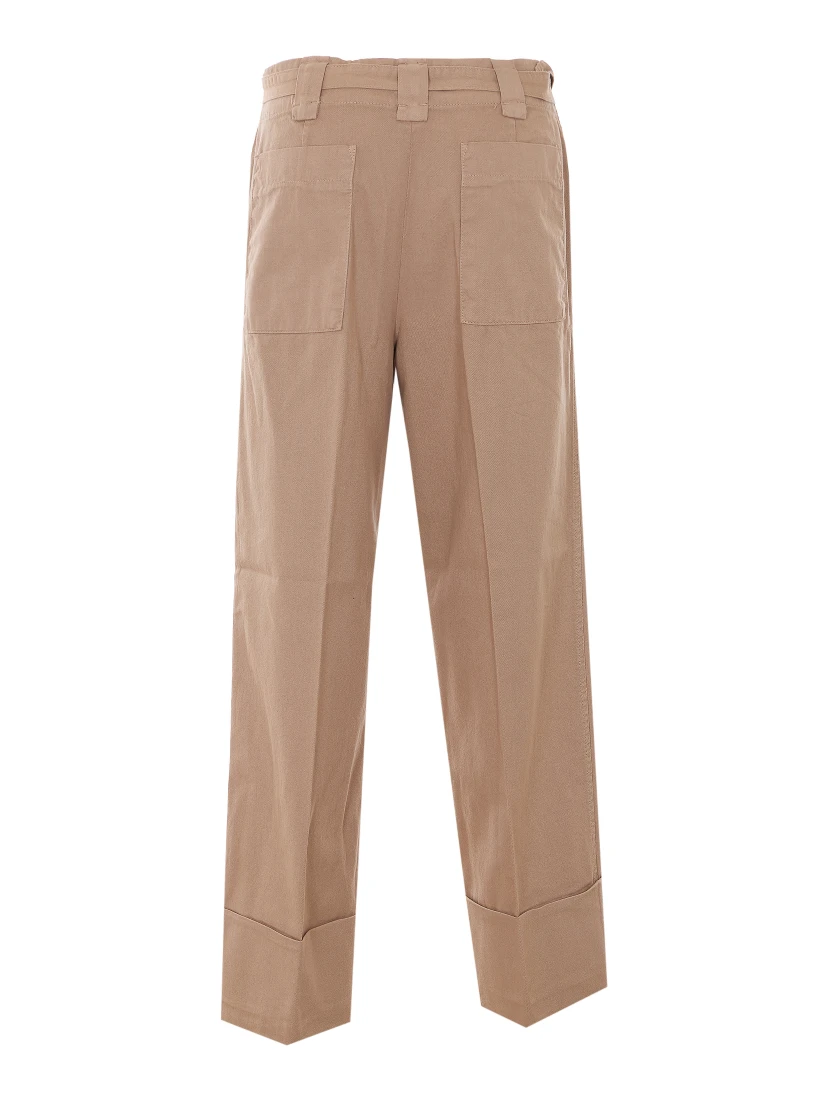 Twin-set Trousers Brown