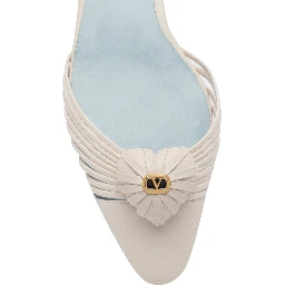 حذاء فالنتينو غارافاني مسطح أبيض