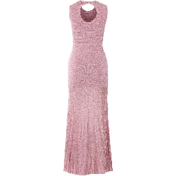 طقم فساتين وردية اللون