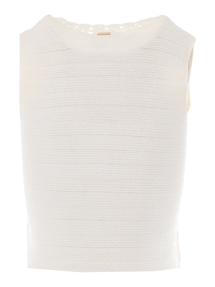 طقم ملابس علوية أبيض مكون من قطعتين alternative