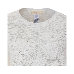 طقم كنزات أبيض