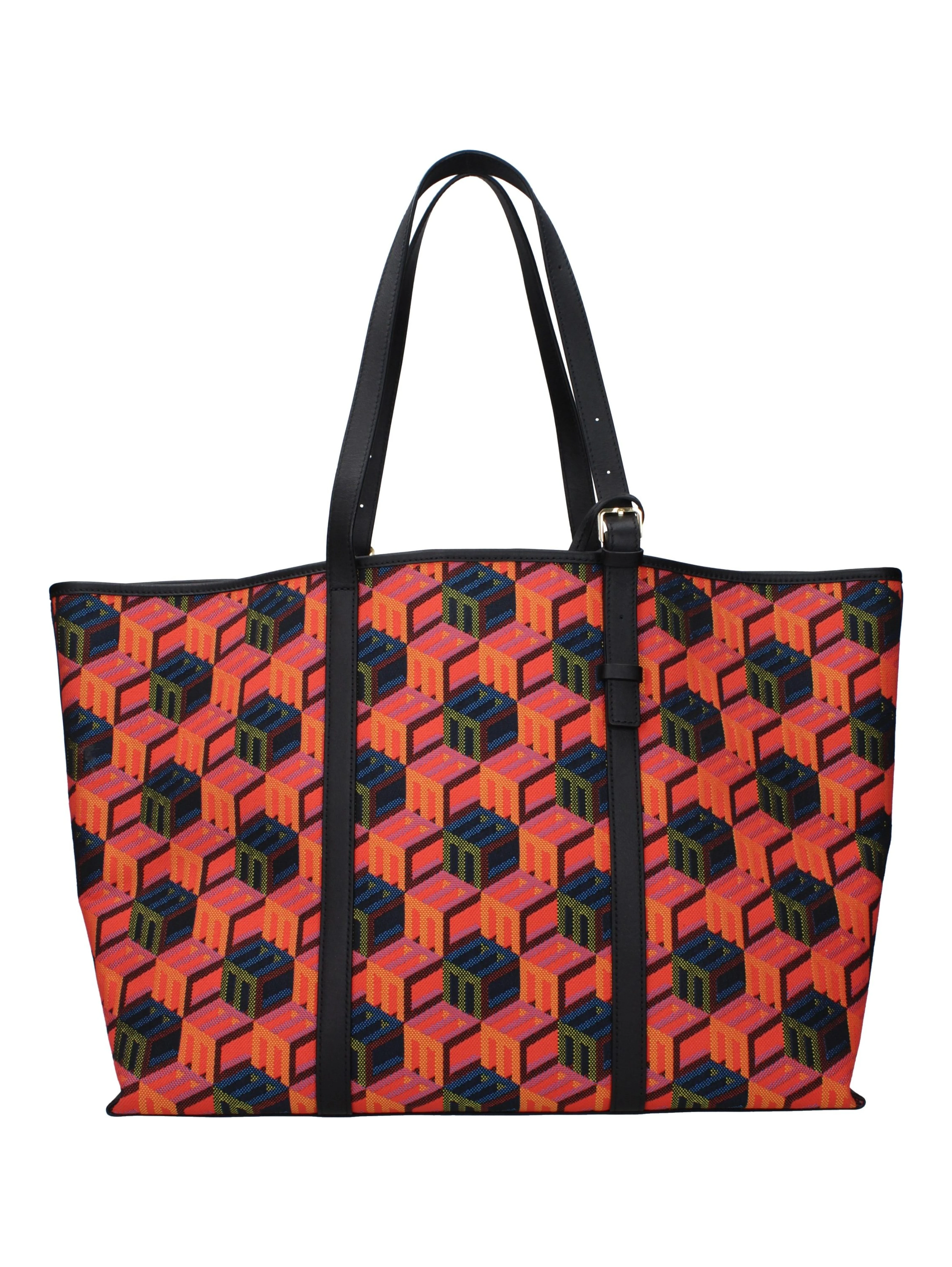 Multicolor Fabric Shoulder Bag