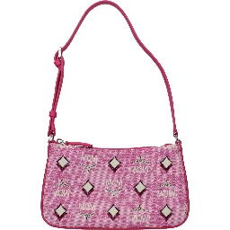 Pink Fabric Crossbody Bag