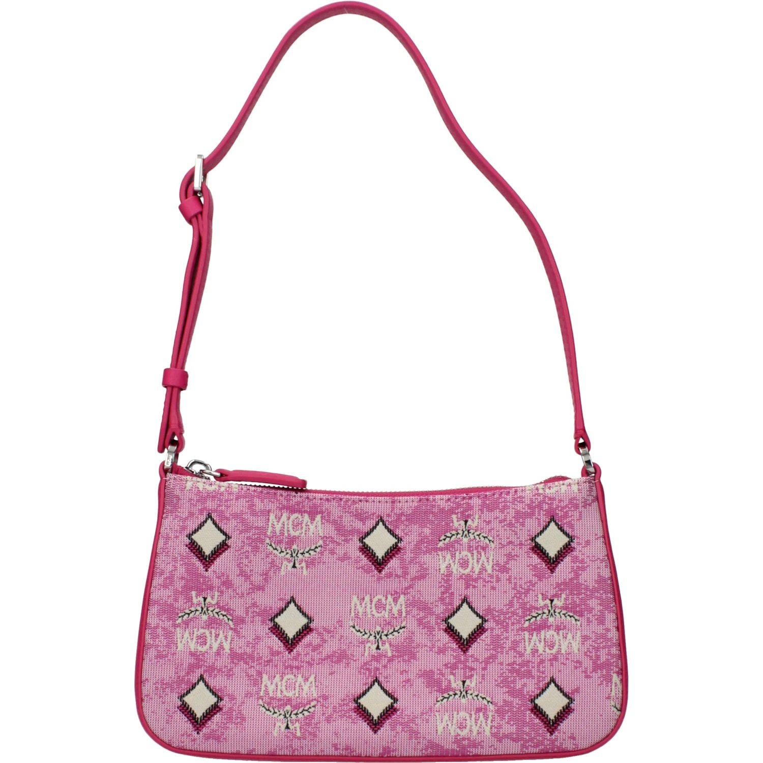 Pink Fabric Crossbody Bag