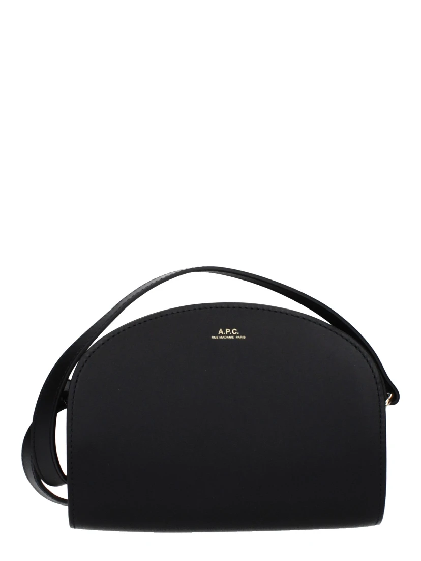 Black Leather Crossbody Bag