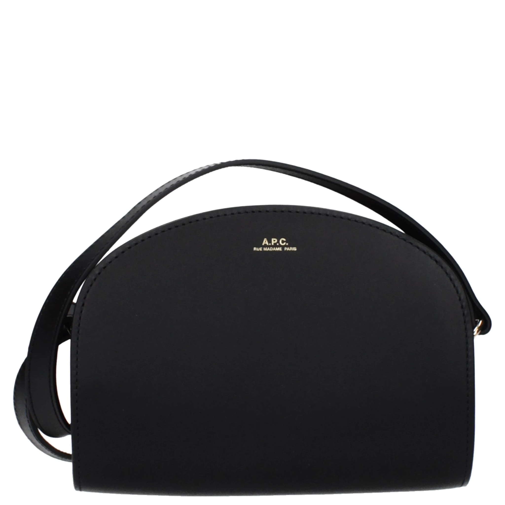 Black Leather Crossbody Bag