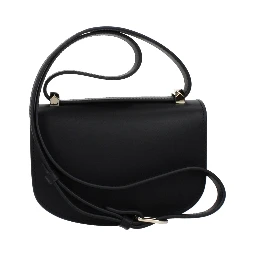 Black Leather Shoulder Bag