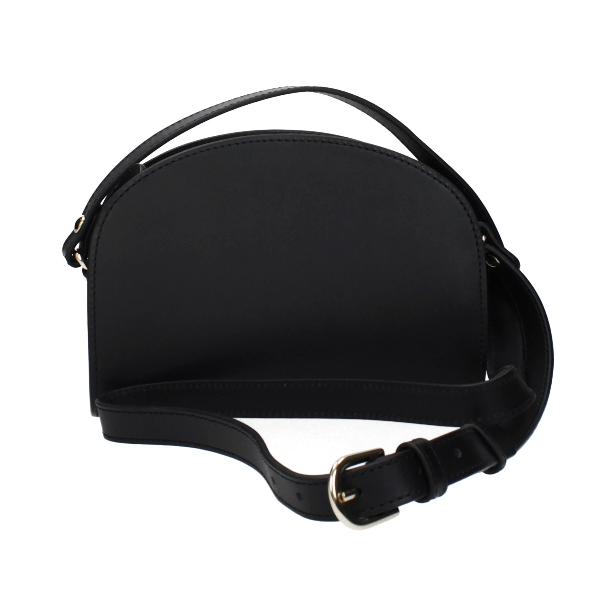 Black Leather Crossbody Bag