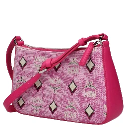 Pink Fabric Crossbody Bag