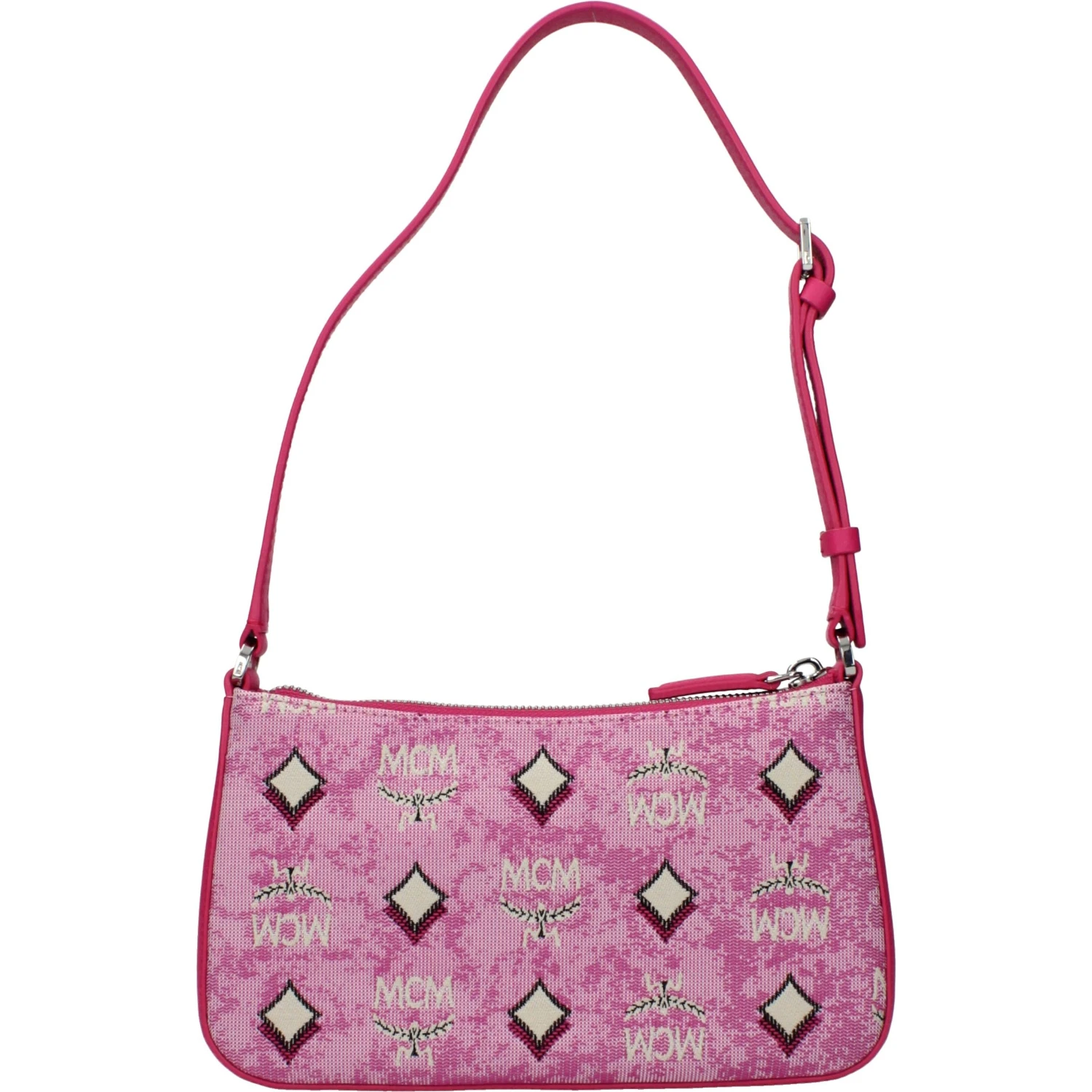 Pink Fabric Crossbody Bag