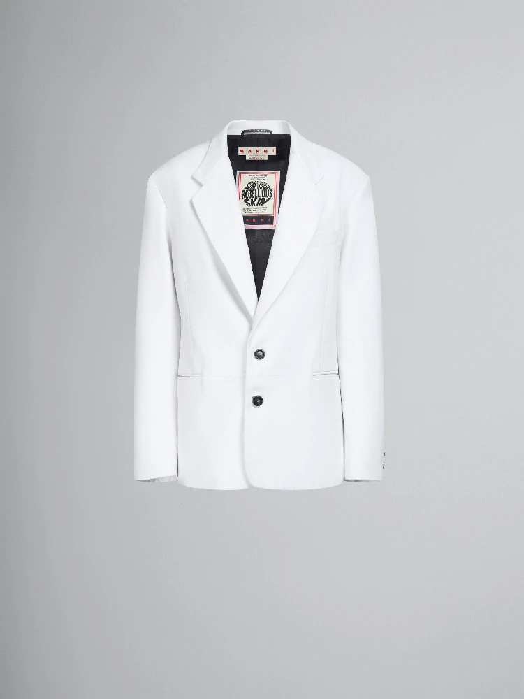 White Fibres Jackets And Coat