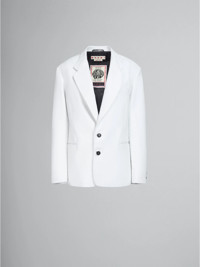 White Fibres Jackets And Coat