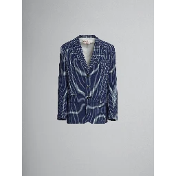 Blue Fibres Coat