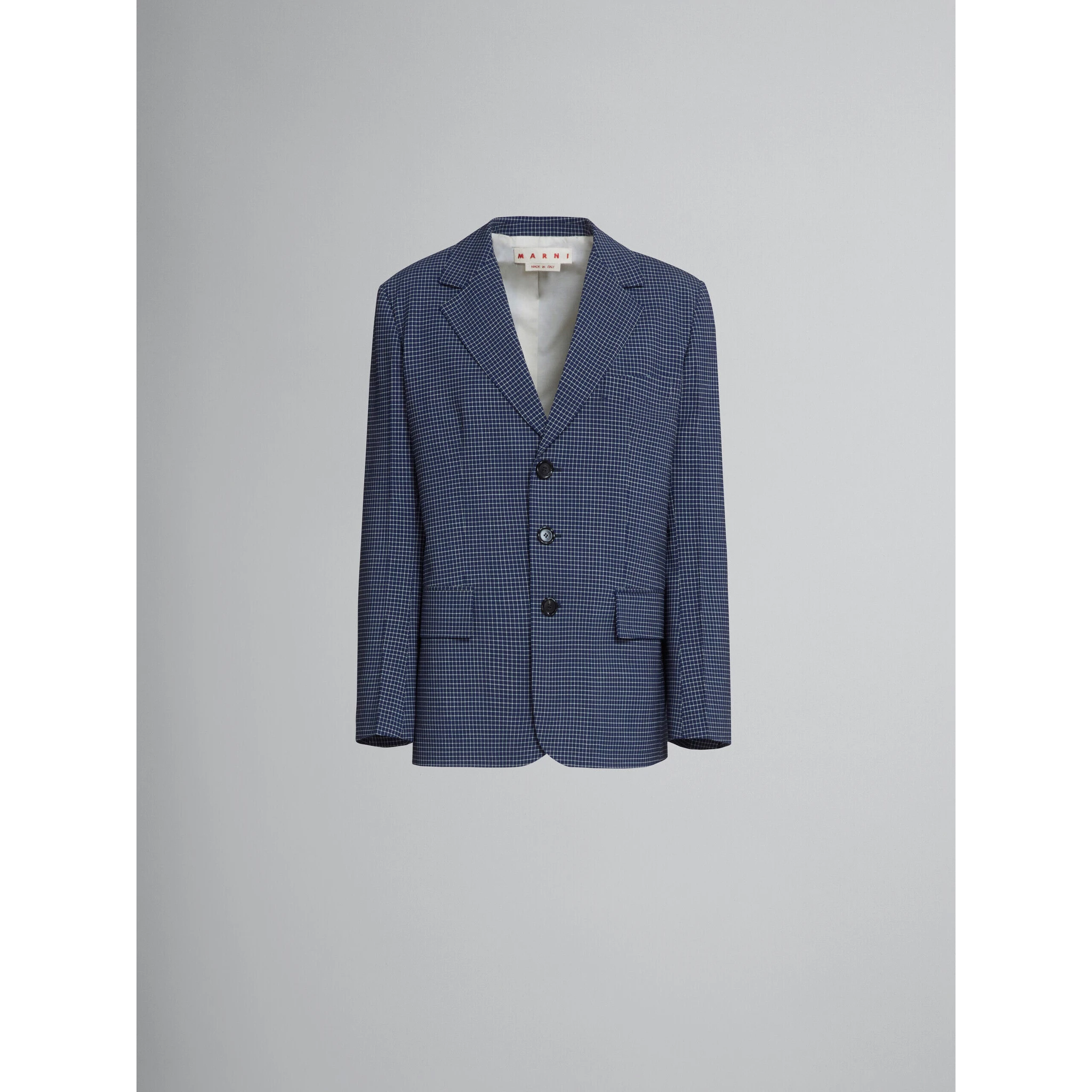 Blue Fibres Coat