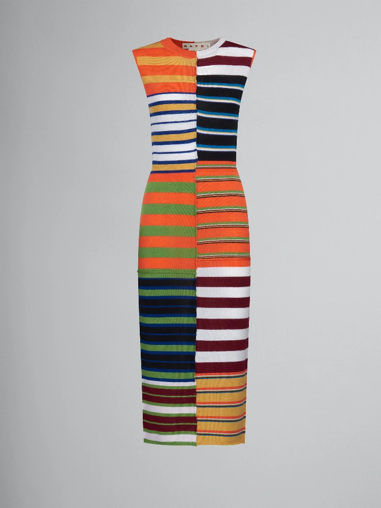 Multicolor Fibres Casual Dress