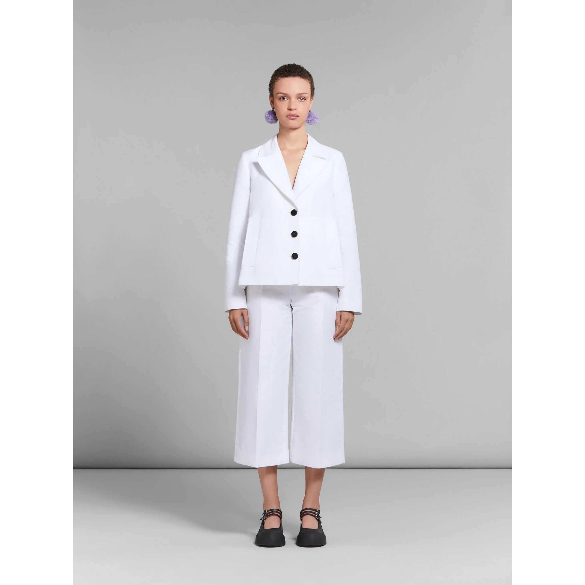 White Fibres Casual Pants