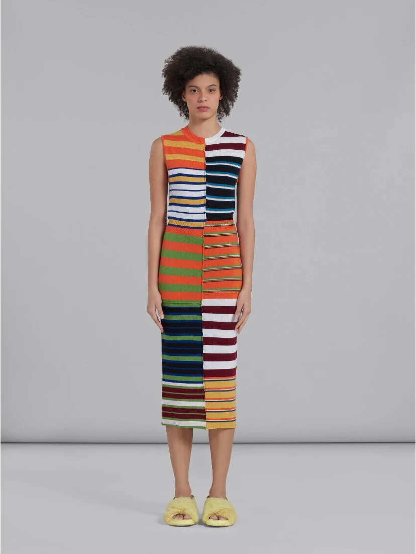 Multicolor Fibres Casual Dress
