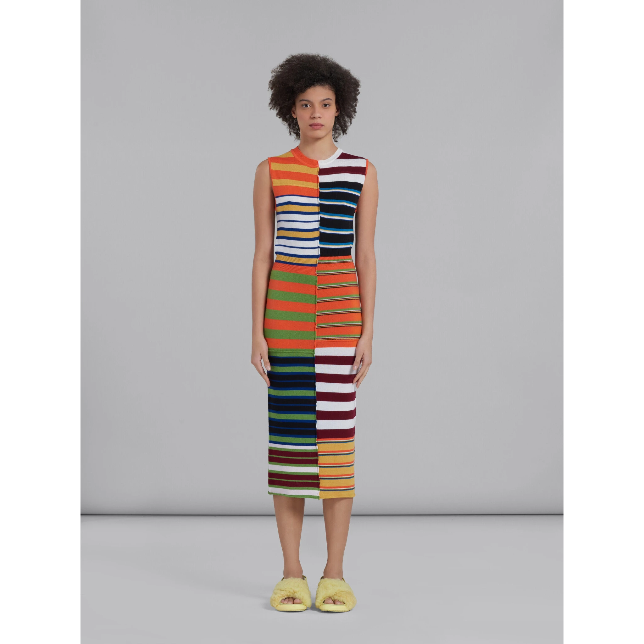 Multicolor Fibres Casual Dress