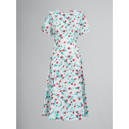White Fibres Casual Dress
