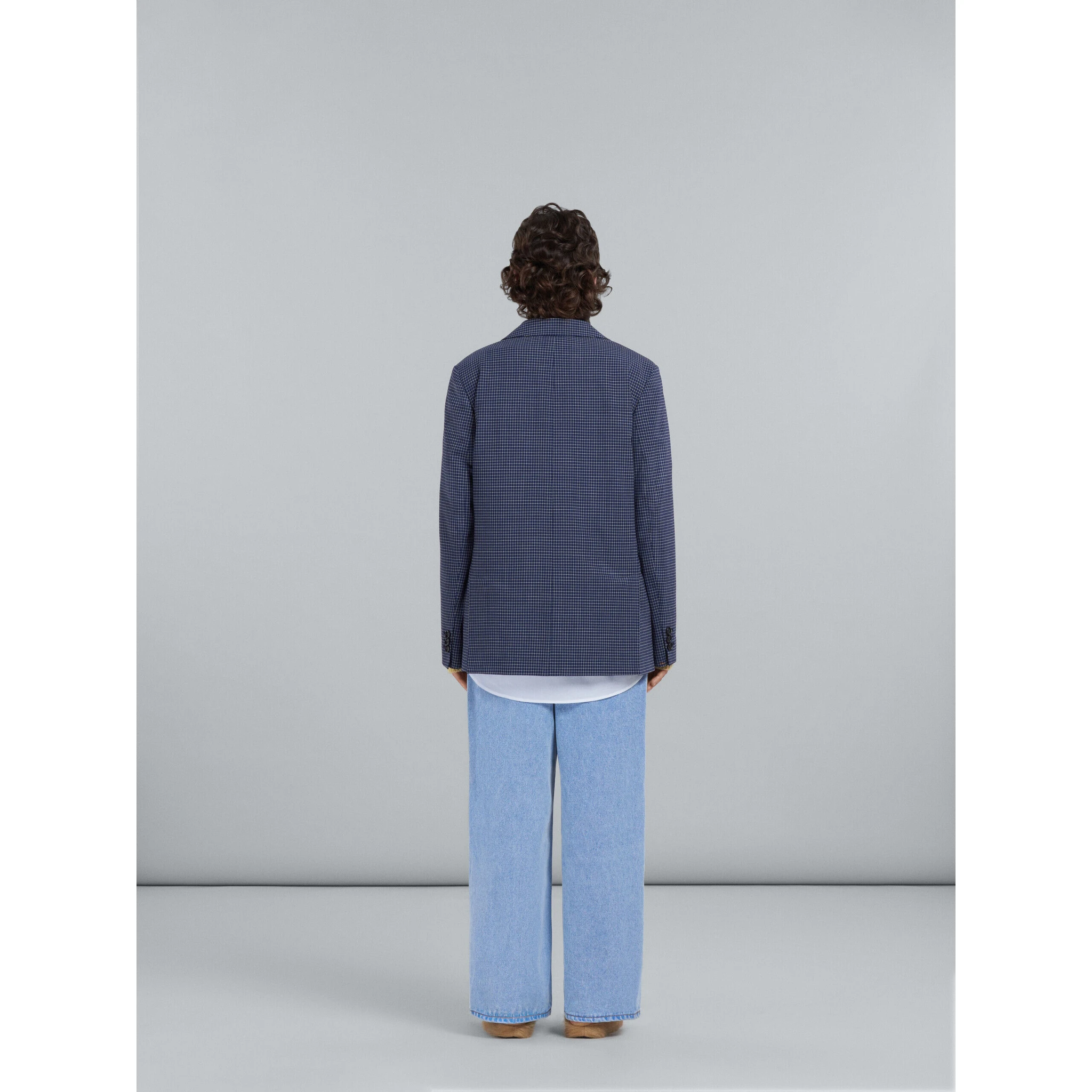 Blue Fibres Coat