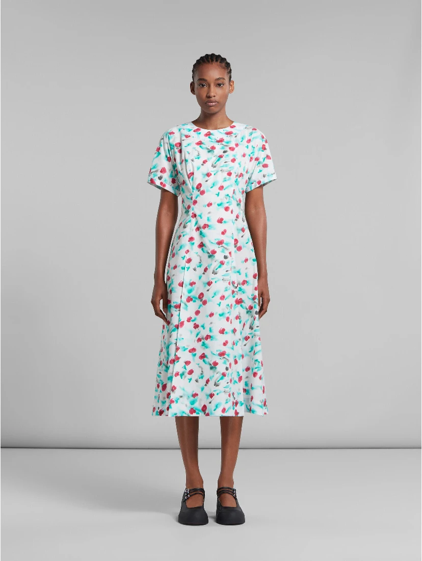 White Fibres Casual Dress