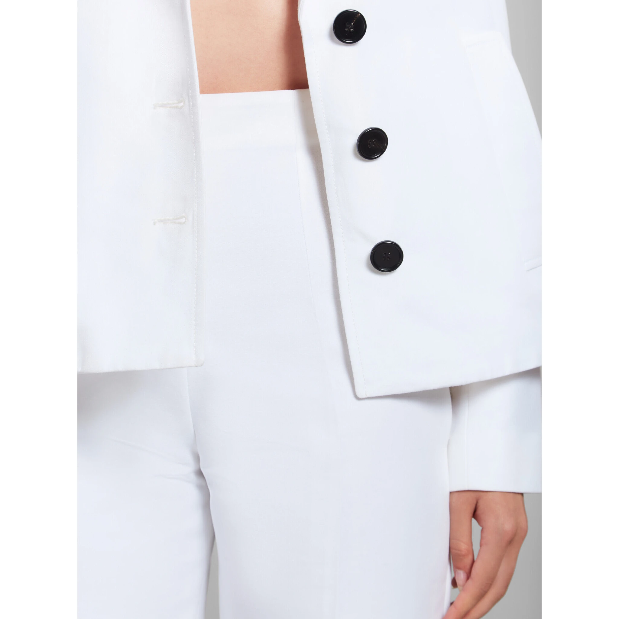 White Fibres Casual Pants