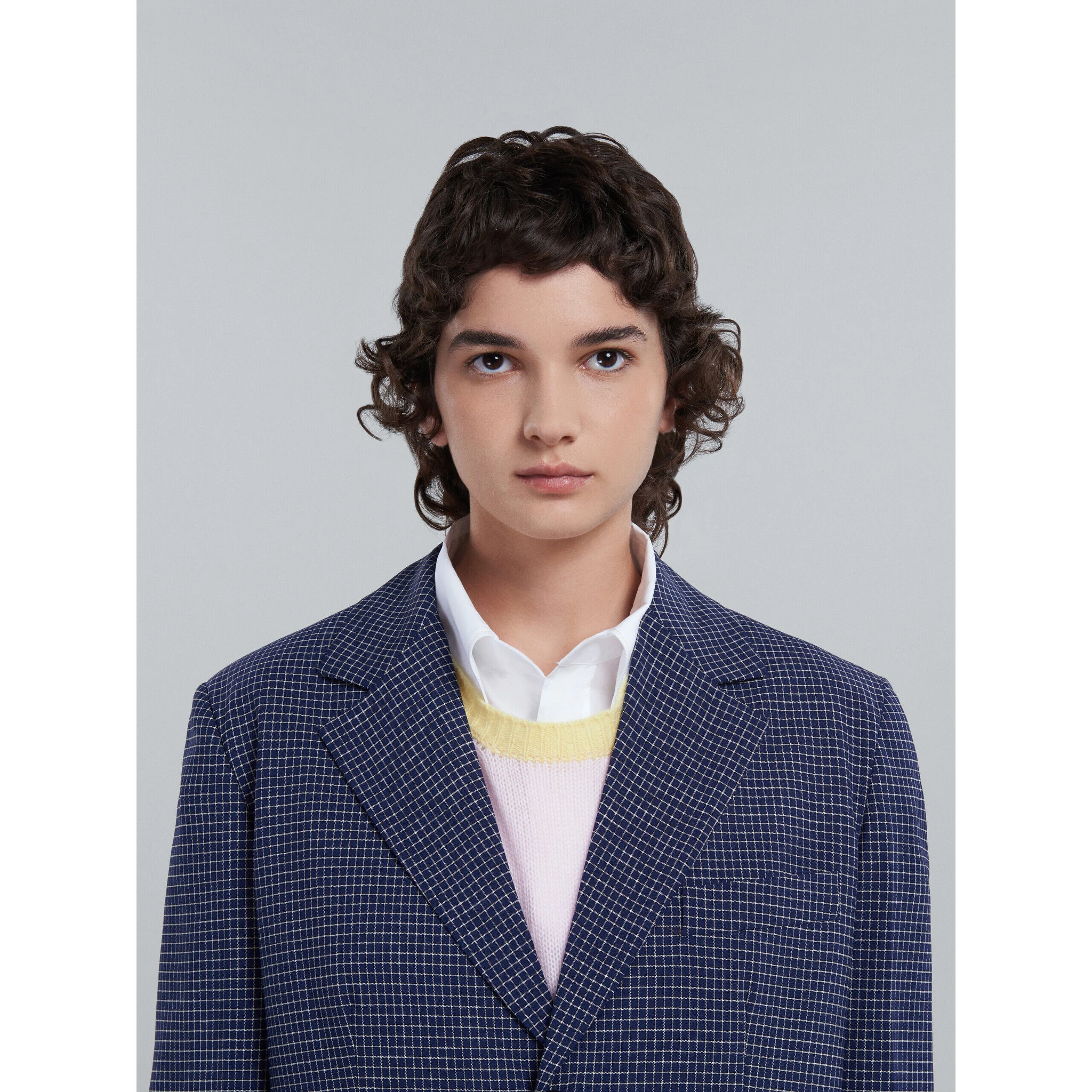 Blue Fibres Coat