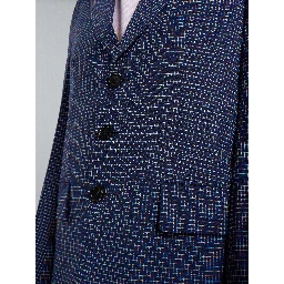 Blue Fibres Coat