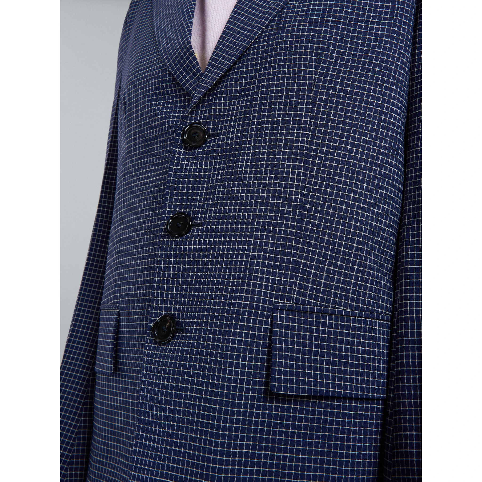 Blue Fibres Coat