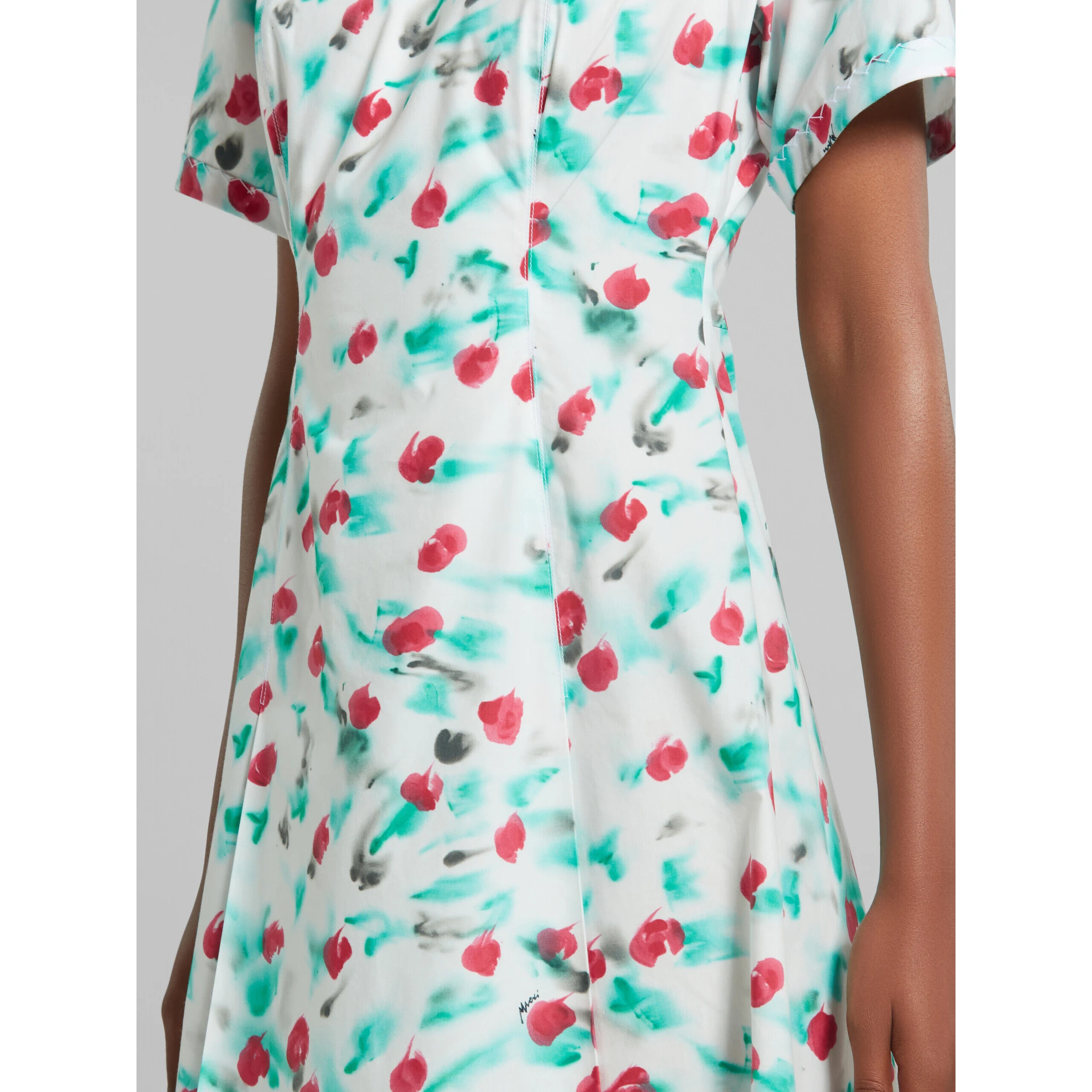White Fibres Casual Dress