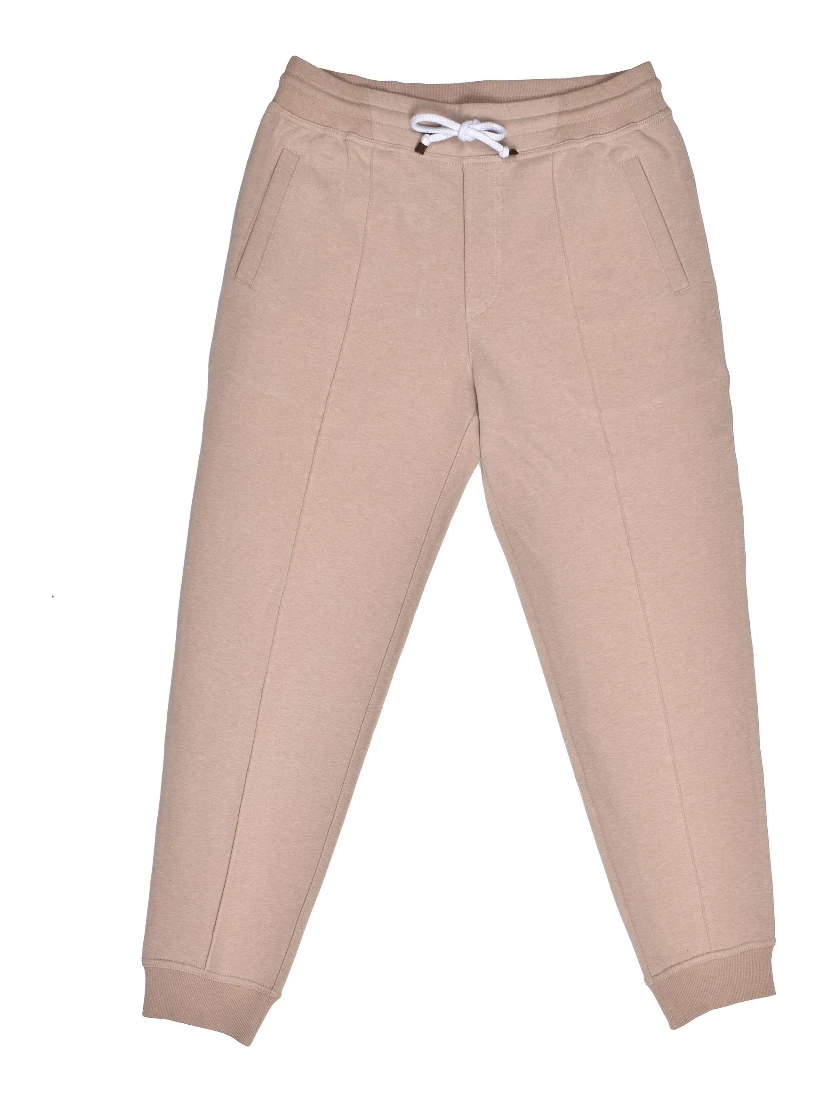 Beige Fibres Joggers (Workout Pants)