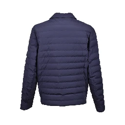 Blue Polyamide Full-Length Jacket