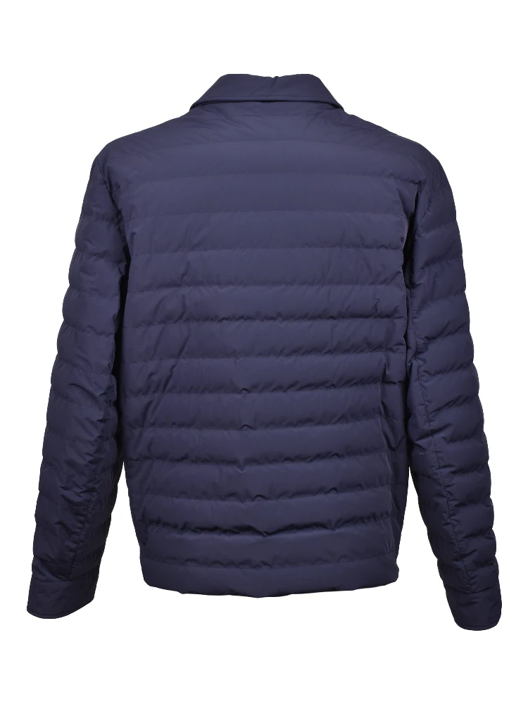 Blue Polyamide Full-Length Jacket alternative