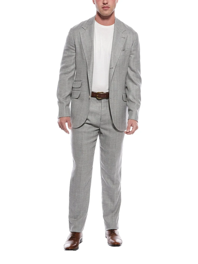 Gray Wool Two-Piece Suit