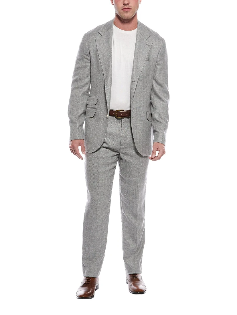 Gray Wool Two-Piece Suit