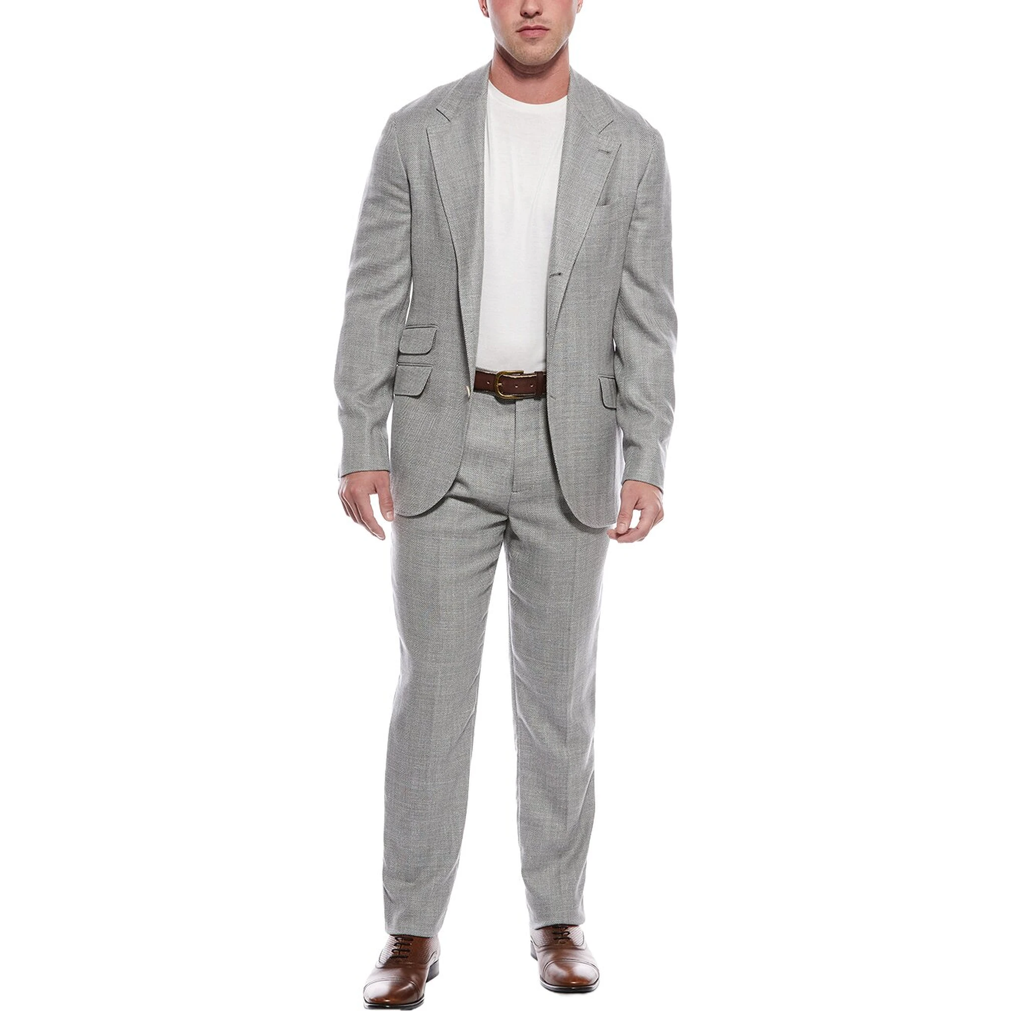 Gray Wool Two-Piece Suit
