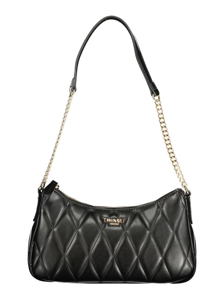 Black Polyurethane Women Bag