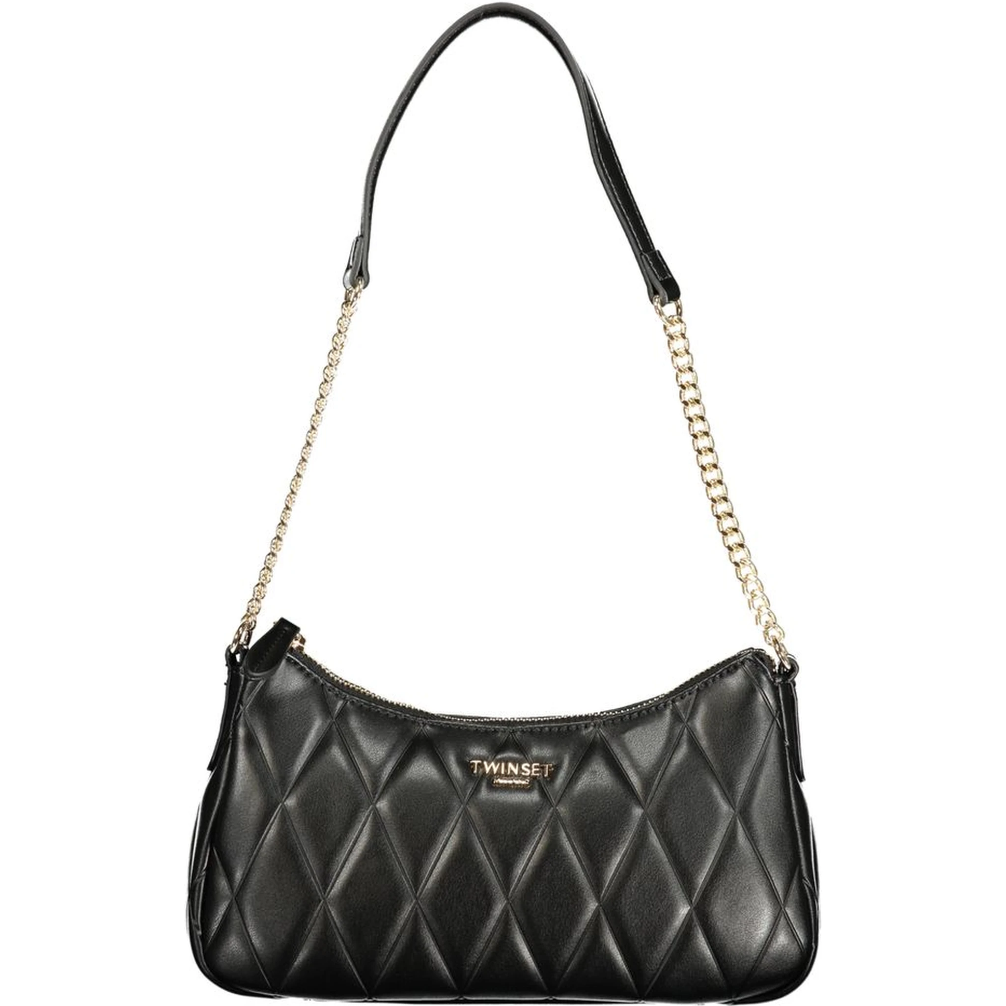 Black Polyurethane Women Bag