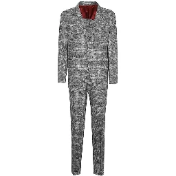 Gray Silk Two-Piece Suit