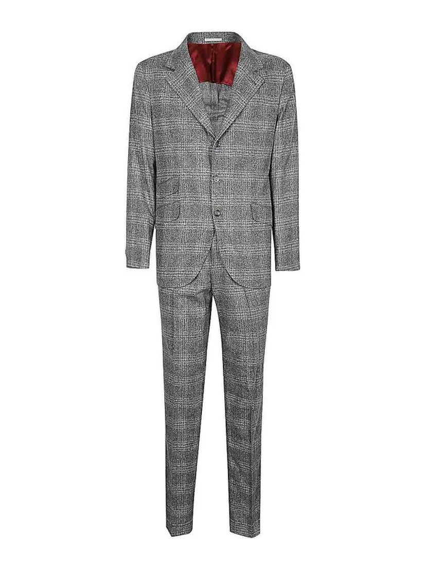 Gray Silk Two-Piece Suit