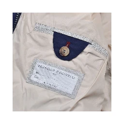 Blue Polyamide Full-Length Jacket